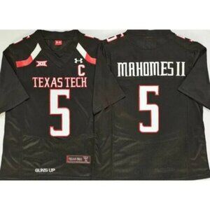 Mens Youths  5 Patrick Mahomes Black Stitched Jersey